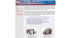 Desktop Screenshot of fluidicflowmeters.com